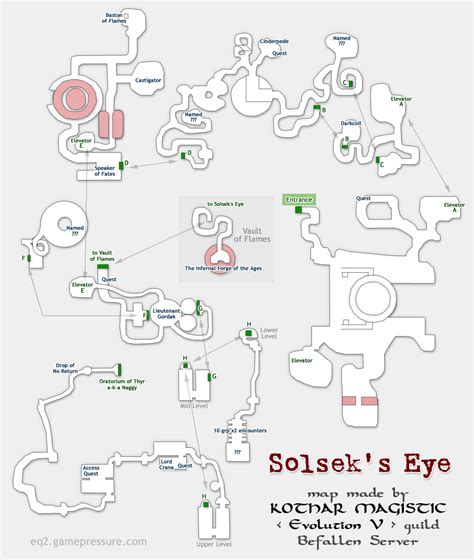 O01 Solusek's Eye Map - EverQuest 2 | Map, Eyes, Map screenshot