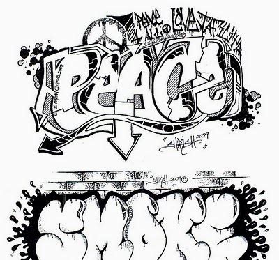 Graffiti Wall: Graffiti Words coloring pages For Teenagers