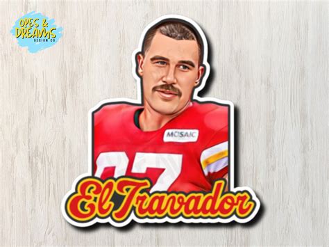 Travis el Travador Kelce Mustache Waterproof, Uv-resistant KC Chiefs ...