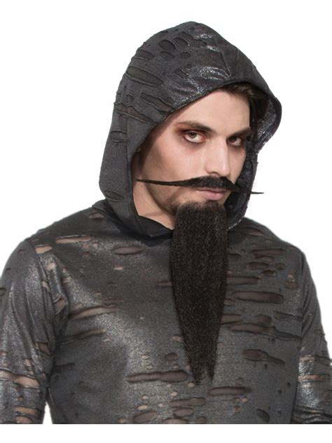 Adult's Mens Wizard Facial Beard And Moustache Set Costume Accessory ...