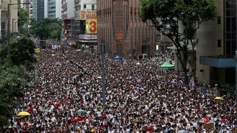 Hong Kong Demonstration Brings Hundreds of Thousands Out to Protest ...