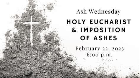 Ash Wednesday Service TONIGHT at 6:00 p.m.