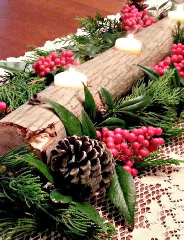 DIY Yule Log Candle Holder - Fresh Eggs Daily® with Lisa Steele