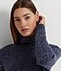 Lauren Ralph Lauren Wool Blend Funnel Neckline Long Sleeve Sweater ...