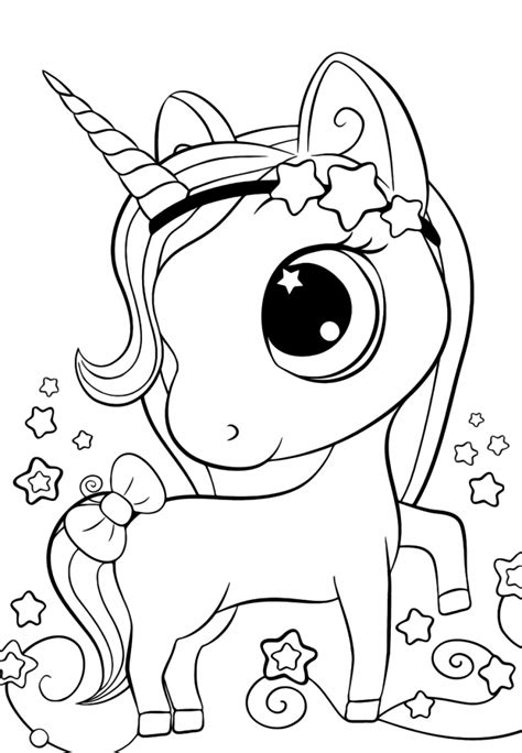Cute unicorn coloring pages - YouLoveIt.com