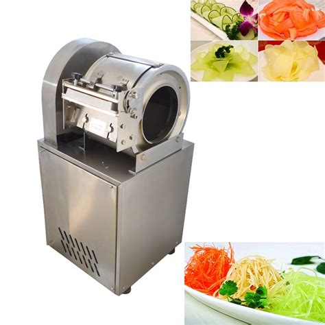 INTSUPERMAI Commercial Vegetable Fruit Cutter Potato Carrots Slicer Shred Cutting Diced Machine ...