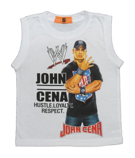 Jazzup White John Cena Sleeveless T-Shirt For Kids - Buy Jazzup White ...