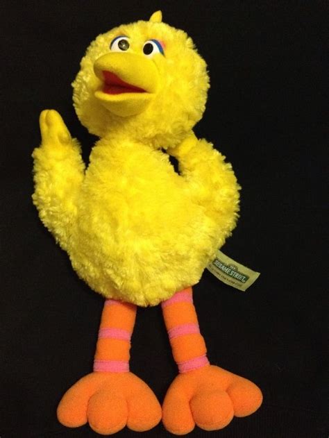 GUND Big Bird Plush Soft Toy Stuffed Animal Yellow Comforter Sesame ...