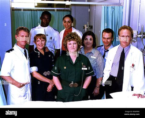 Casualty TV Programme photograph showing the cast of the TV series ...