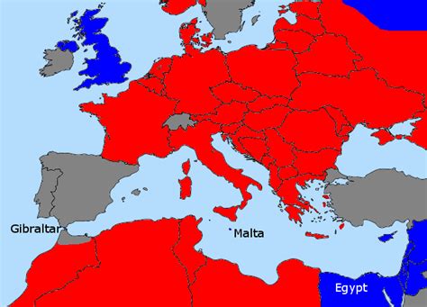 Political Map WWII Mediterranean | AllAboutLean.com