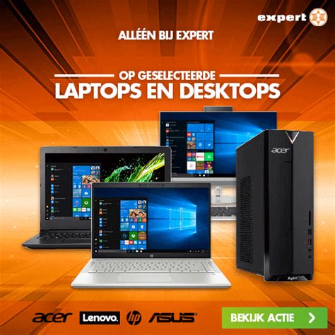 Expert 10% korting op laptops en desktops