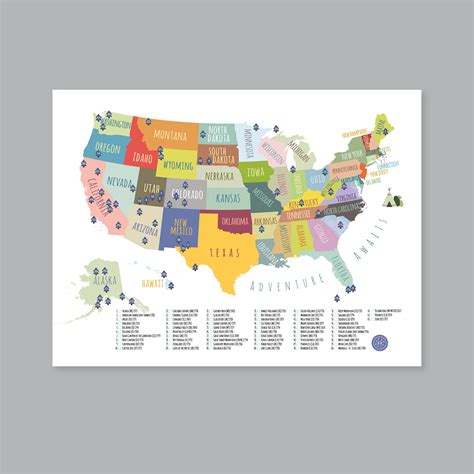 National Map Of Usa