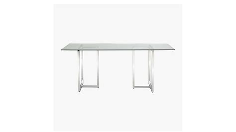 silverado chrome 72" rectangular dining table | CB2