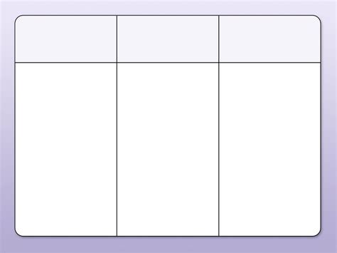 Free Printable 3 Column Chart With Lines