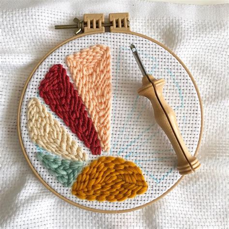 punch-needle project by @lesvelours #punchneedle | Diy embroidery ...