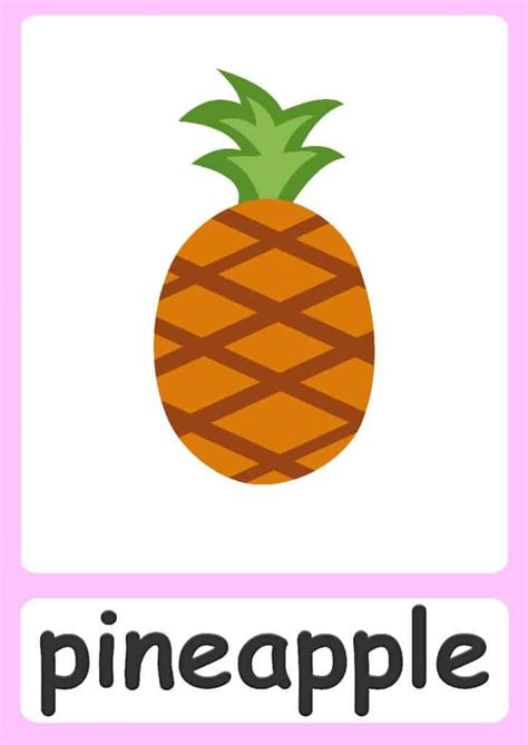 Fruit flashcards for kids! in 2020 | Flashcards for kids, Flashcards, Fruit