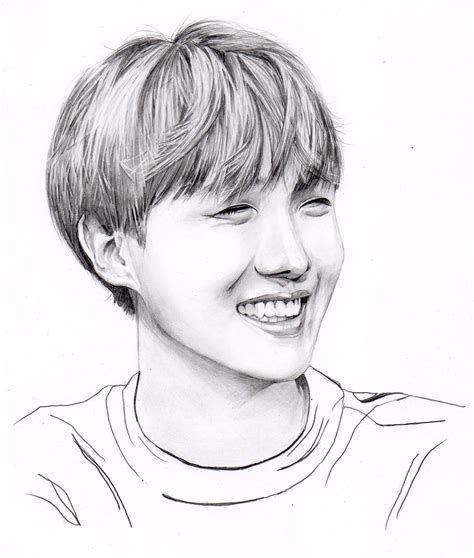 J Hope Drawing Easy - Jhope Lapiz Jungkook Korean Yoongi Desenhar ...