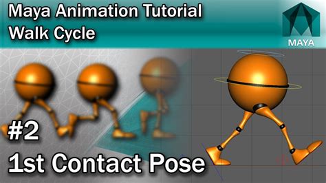 Maya Walk Cycle Tutorial #2 Setting the 1st Contact Pose - YouTube