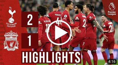 (Video) Watch: Tottenham vs Liverpool 2-1 Highlights & All Goals 2023 HD - soccerdelights.com