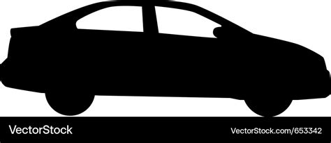 Car silhouette Royalty Free Vector Image - VectorStock