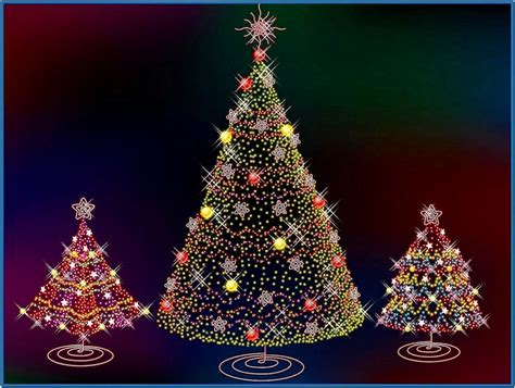 Christmas tree lights screensaver - Download free