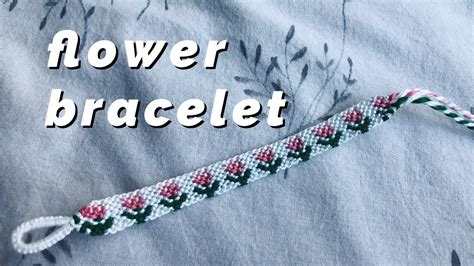 flower bracelet tutorial! 🌸 (advanced) - YouTube