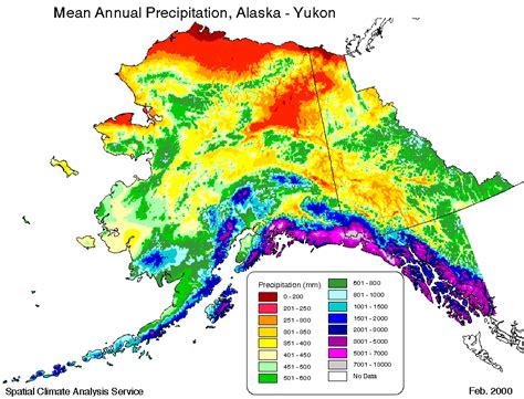 Alaska Annual Rainfall and Climate Data