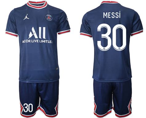 Men's Paris Saint-Germain #30 Lionel Messi 2021/22 Blue Soccer Jersey ...