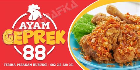 PERCETAKAN DEA GRAFIKA SUBANG: Spanduk Ayam Geprek 88