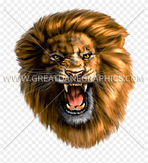 Lion Head Roaring - Roaring Lion T Shirt, HD Png Download - 825x884 ...