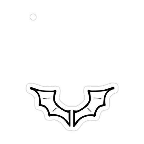 "bat wings duki face tattoo" Sticker by EggoPreggo | Face tattoo ...