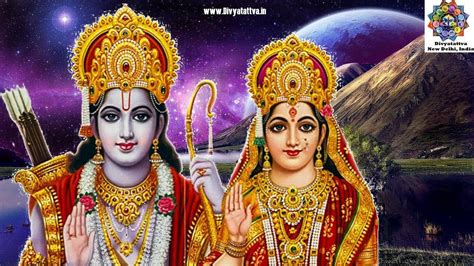 Download Divine Couple Ram and Sita in Sacred Union Wallpaper ...