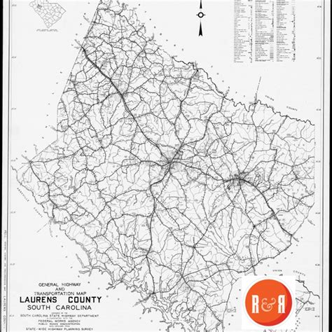 Map Of Laurens County Sc - Cities And Towns Map