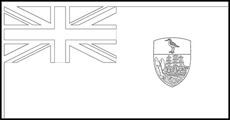 Saint Helena Flag Colouring Page – Flags Web