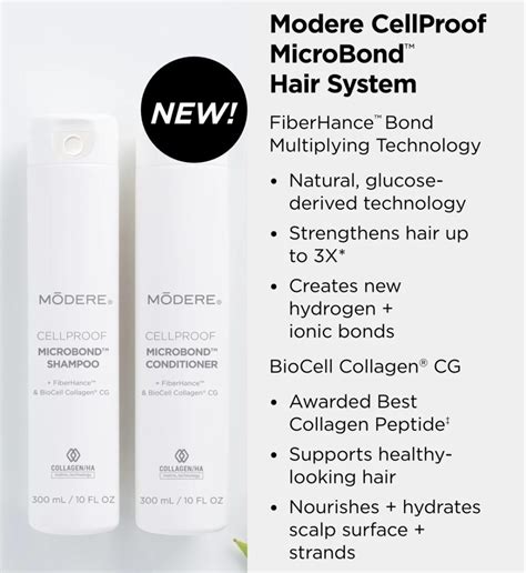 CellProof MicroBond Shampoo Conditioner - Modere Liquid BioCell Collagen