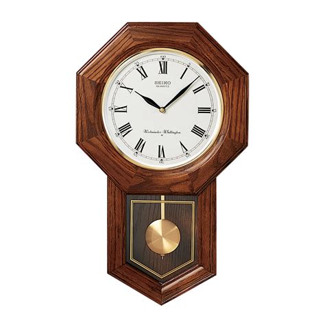 Seiko Schoolhouse Wall Clock with Pendulum QXH102BC - Home - Home Decor ...