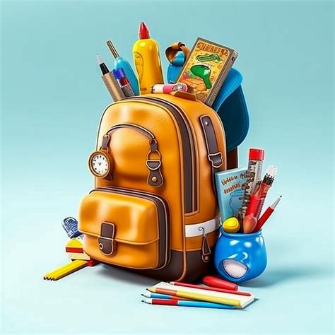 Premium Photo | A backpack with a pencil and pencils on it