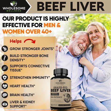 Grass Fed Beef Liver Capsules - Wholesome Wellness