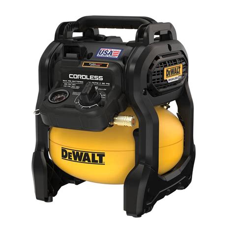 DEWALT 2.5 Gal. 140 psi Portable 20V Cordless Air Compressor with ...