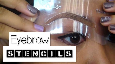 Traceable Printable Eyebrow Stencils Real Size