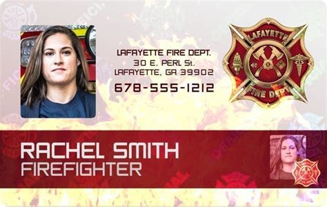 Firefighter ID Card this Holograph | InstantCard