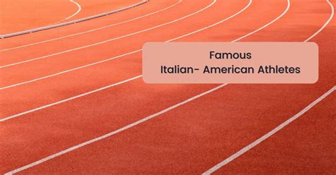 Famous Italian-American Athletes - The Proud Italian