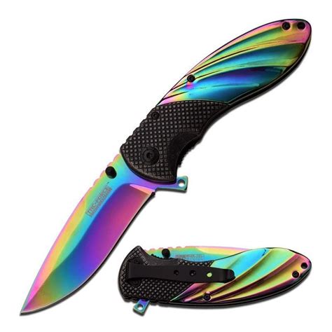 Knives - Rainbow Rush Blade | Knife, Pretty knives, Rainbow knife