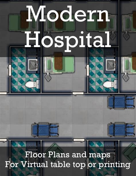 Modern Hospital Map Pack - MmpApps | DriveThruRPG.com