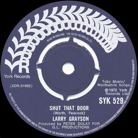 Larry Grayson - Shut That Door | Releases | Discogs