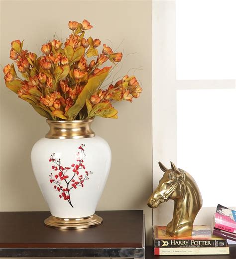 Buy Multicolour Aluminium Achras Round Shape Table Vase at 28% OFF by Pristine Interiors | Pepperfry
