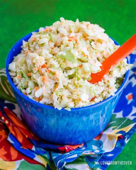 Easy KFC Coleslaw Recipe Copycat • Love From The Oven