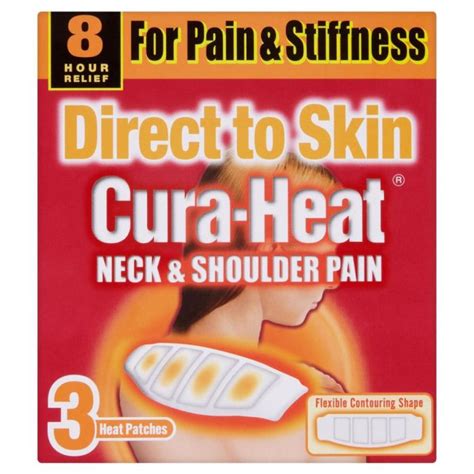 Cura-Heat Direct To Skin Neck & Shoulder Pain - 3 Heat Patches | Chemist 4 U