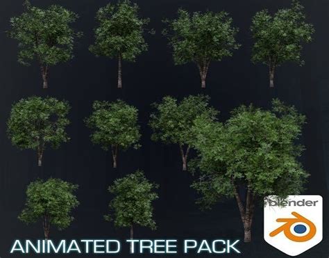 Blender 3 Massive Realistic Animated Tree Pack 3D model animated | CGTrader