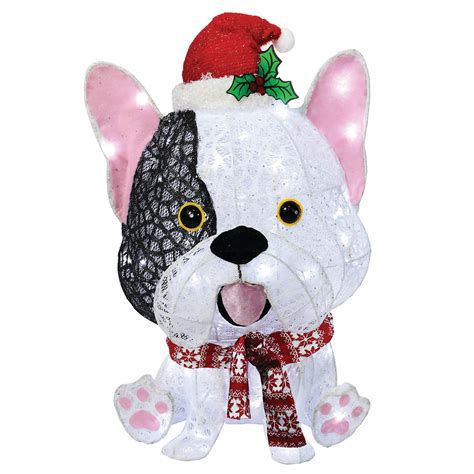 French bulldog Outdoor Christmas Decorations at Lowes.com